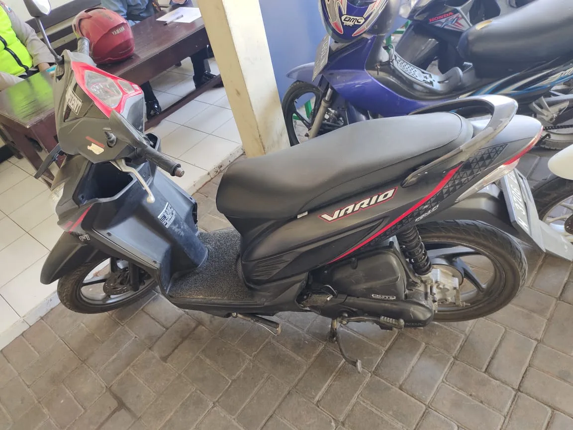 Sepeda motor milik korban yang dibawa kabur tersangka. Foto: Polres Malang