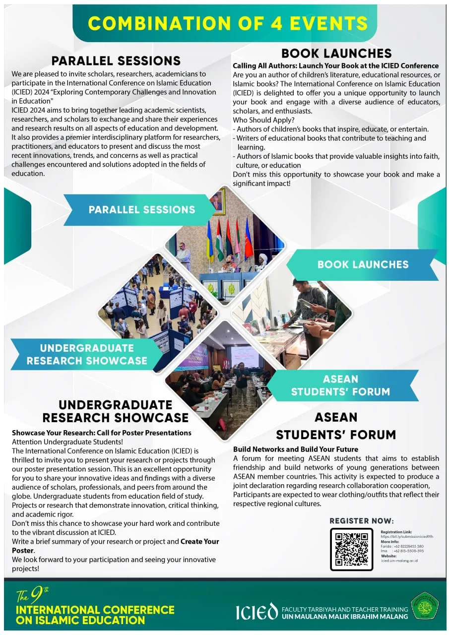 Flyer ICIED ke-9 FITK UIN Malang./Foto: dok. UIN Malang.