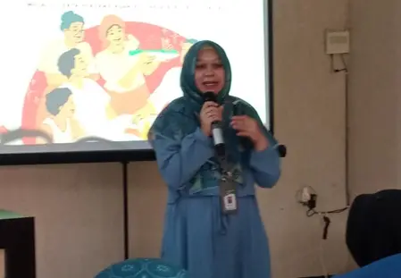 Pemberian materi. Foto/dok. tim abdimas UM