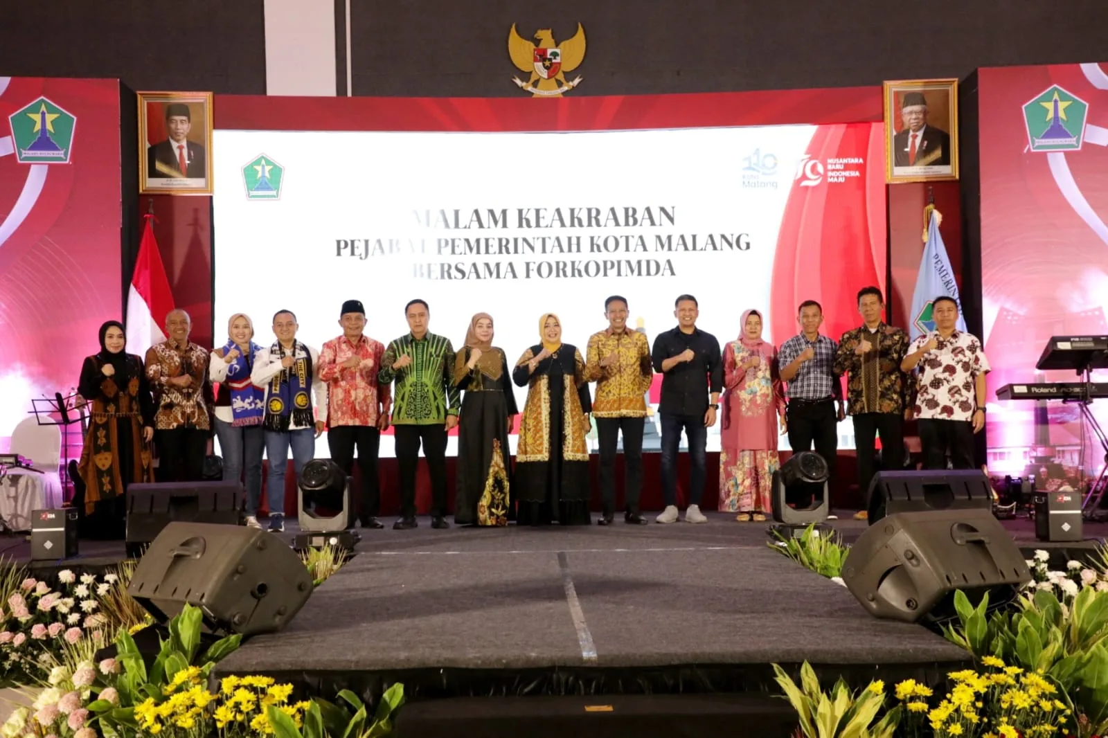 Pj Wali Kota Malang, Iwan Kurniawan, dalam malam keakraban bersama Forkopimda Kota Malang. (Foto/Prokopim Setda Kota Malang)