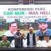 Nurochman dan Heli Suyanto mendeklarasikan diri secara resmi untuk maju sebagai pasangan calon di Pilwali Kota Batu 2024. Foto: Azmy