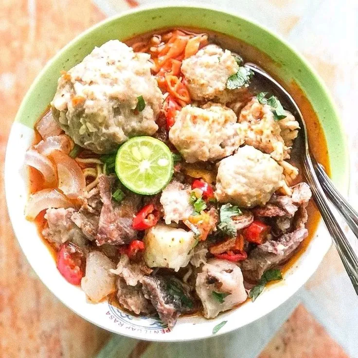 Bakso tetelan kuah lava. Foto/Pinterest