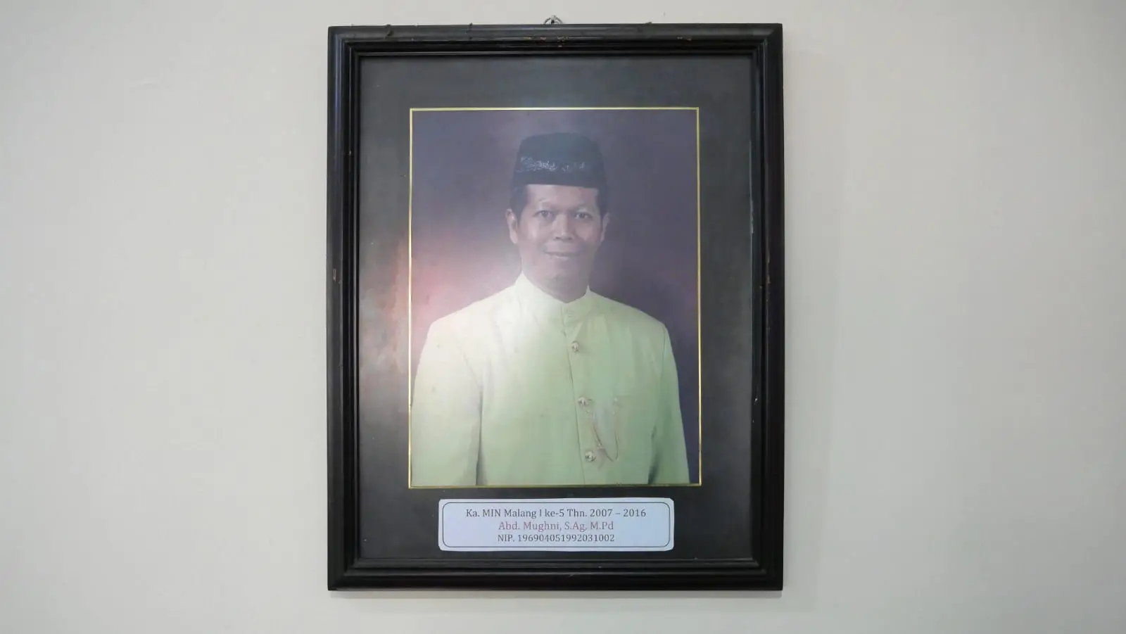 Abd. Mughni S.Ag M.Pd (2007-2016) Foto: Dok