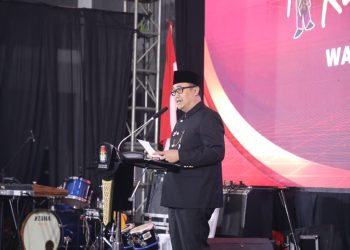 Pj Wali Kota Malang, Iwan Kurniawan berikan pesan agar Pemilu 2024 berlangsung damai dan kondusif. (Foto/dok. Prokopim Setda Kota Malang)