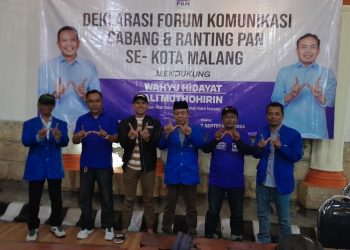 Grassroot PAN Kota Malang berikan dukungan ke Wahyu-Ali. (Foto/ist)