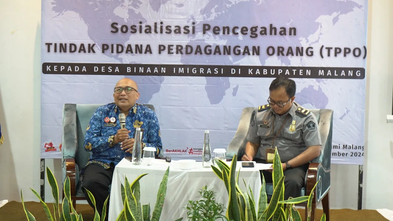 Kantor Imigrasi Malang sosialisasi pencegahan TPPO di Kabupaten Malang. Foto/dok for TM
