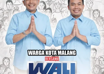 Paslon Wali dan Wakil Wali Kota Malang, Wahyu Hidayat dan Ali Muthohirin. (Foto/dok.)