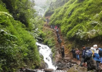 Pesona Air Terjun Sumber Pitu Pujon yang cocok dijadikan tempat healing./Foto: Google Review Air Terjun Sumber Pitu Pujon/Fadilah Akbar.