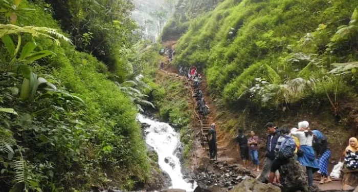 Pesona Air Terjun Sumber Pitu Pujon yang cocok dijadikan tempat healing./Foto: Google Review Air Terjun Sumber Pitu Pujon/Fadilah Akbar.