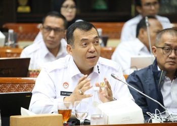 Direktur Jenderal Imigrasi, Silmy Karim, saat memberikan penjelasan. Foto/dok Kantor Imigrasi