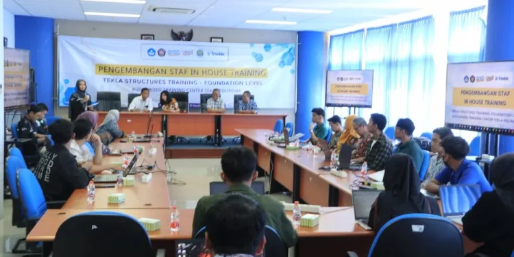 Kegiatan Pelatihan ATC Tekla yang diselenggarakan Jurusan Teknik Sipil Polinema./Foto: dok. Polinema.