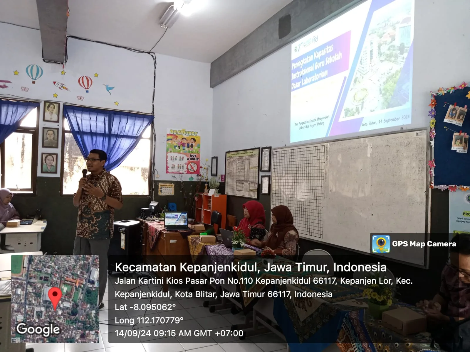 Pemaparan materi Micro Learning oleh Departemen Administrasi Pendidikan, Indra Lesmana, S.Pd, M.Pd./Foto: dok. Tim Dosen UM.