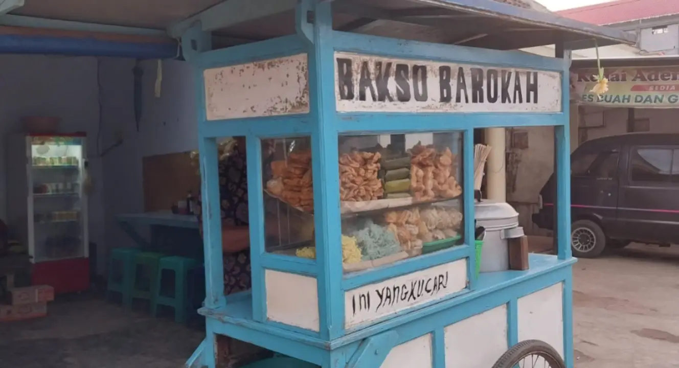 Bakso Barokah milik Abdul Basit di Ganjaran, Gondanglegi, Kabupaten Malang. Foto/Silvianti