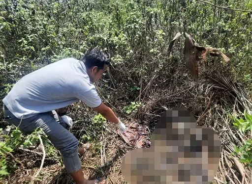 Lokasi penemuan mayat di Tumpang. Foto: Polsek Tumpang