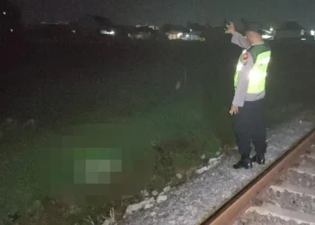 Lokasi tertabraknya lansia di Kepanjen. Foto: Polsek Kepanjen