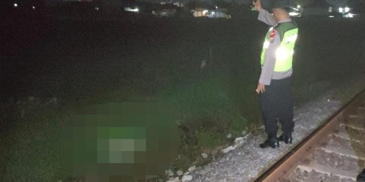 Lokasi tertabraknya lansia di Kepanjen. Foto: Polsek Kepanjen