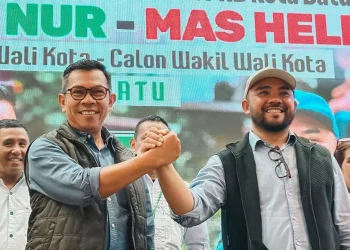 Pasangan calon Wali Kota Nurochman dan Heli Suyanto yang mengusung misi kejayaan Kota Agropolitan hingga Industri Kreatif. Foto: Azmy