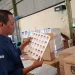 Segel untuk logistik Pilkada 2024 yang baru tiba di gudang logistik KPU Kabupaten Malang. Foto: Aisyah Nawangsari Putri
