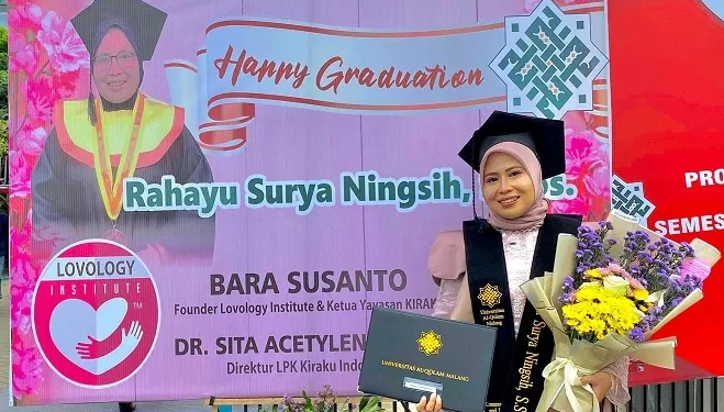Perjalanan Rahayu Surya Ningsih selama menempuh pendidikan di Universitas Al-Qolam./foto: Lutfa Putri Valentina