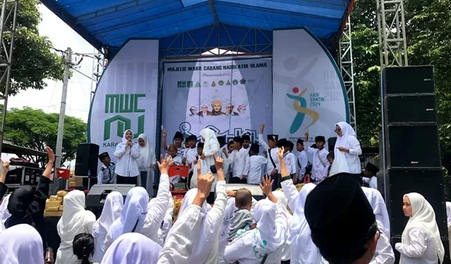 Animo masyarakat dalam event Santri Fest 2024. (Foto/dok.)