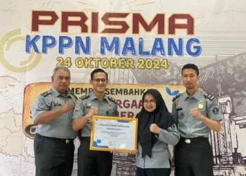 Kantor Imigrasi Kelas I TPI Malang berhasil meraih penghargaan. Foto/dok