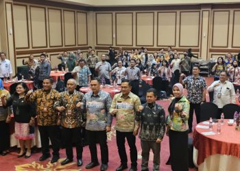 Pj Wali Kota Malang, Iwan Kurniawan dalam acara High Level Meeting ETPD. (Foto/M Sholeh)