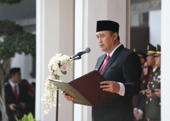Pj Wali Kota Malang, Iwan Kurniawan, mengajak pemuda Kota Malang membangun bangsa. (Foto/dok. Prokopim Setda Kota Malang)