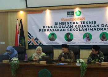 LP Ma'arif NU Kota Malang menggelar bimbingan teknis untuk pengelolaan keuangan dan perpajakan bagi sekolah. Foto/dok. LP Ma'arif NU Kota Malang