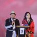 Heri Cahyono (Sam HC) didampingi Ganis Rumpoko dalam debat publik Pilkada Kota Malang. (Foto/M Sholeh)