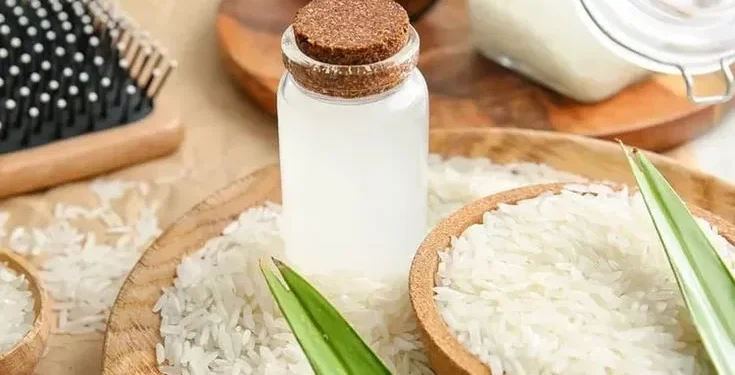 Air beras untuk wajah dan rambut