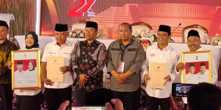 2 paslon Bupati dan Wakil Bupati Malang