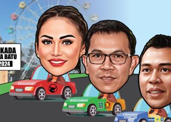 Ilustrasi politik Pilwali Kota Batu 2024. Foto: Asmoro