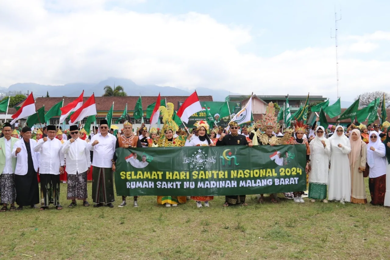 Foto bersama usai upacara Hari Santri Nasional. Foto: Pemkab Malang