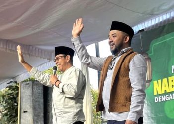 Paslon nomor urut 1, Nurochman - Heli Suyanto punya program 1.000 sarjana setiap tahun untuk mewujudkan Indonesia Emas 2045. Foto: Dok. NH