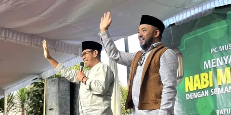 Paslon nomor urut 1, Nurochman - Heli Suyanto punya program 1.000 sarjana setiap tahun untuk mewujudkan Indonesia Emas 2045. Foto: Dok. NH