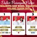 Pasangan Calon Wali Kota dan Wakil Wali Kota Malang. (Foto/Instagram KPU Kota Malang)
