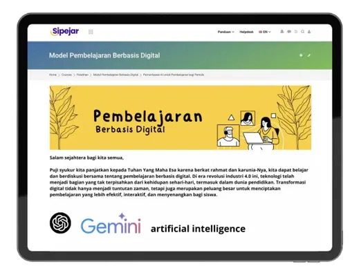 Universitas Negeri Malang kembangkan pembelajaran berbasis digital dengan memanfaatkan artificial intelligence. Foto/dok. UM