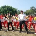 Plt Bupati Malang, Didik Gatot Subroto mengikuti senam di peringatan Hari Diabetes Internasional 2024. Foto: Pemkab Malang
