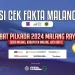 Poster cek fakta debat pilkada Malang Raya 2024. Foto/dok AMSI Jatim
