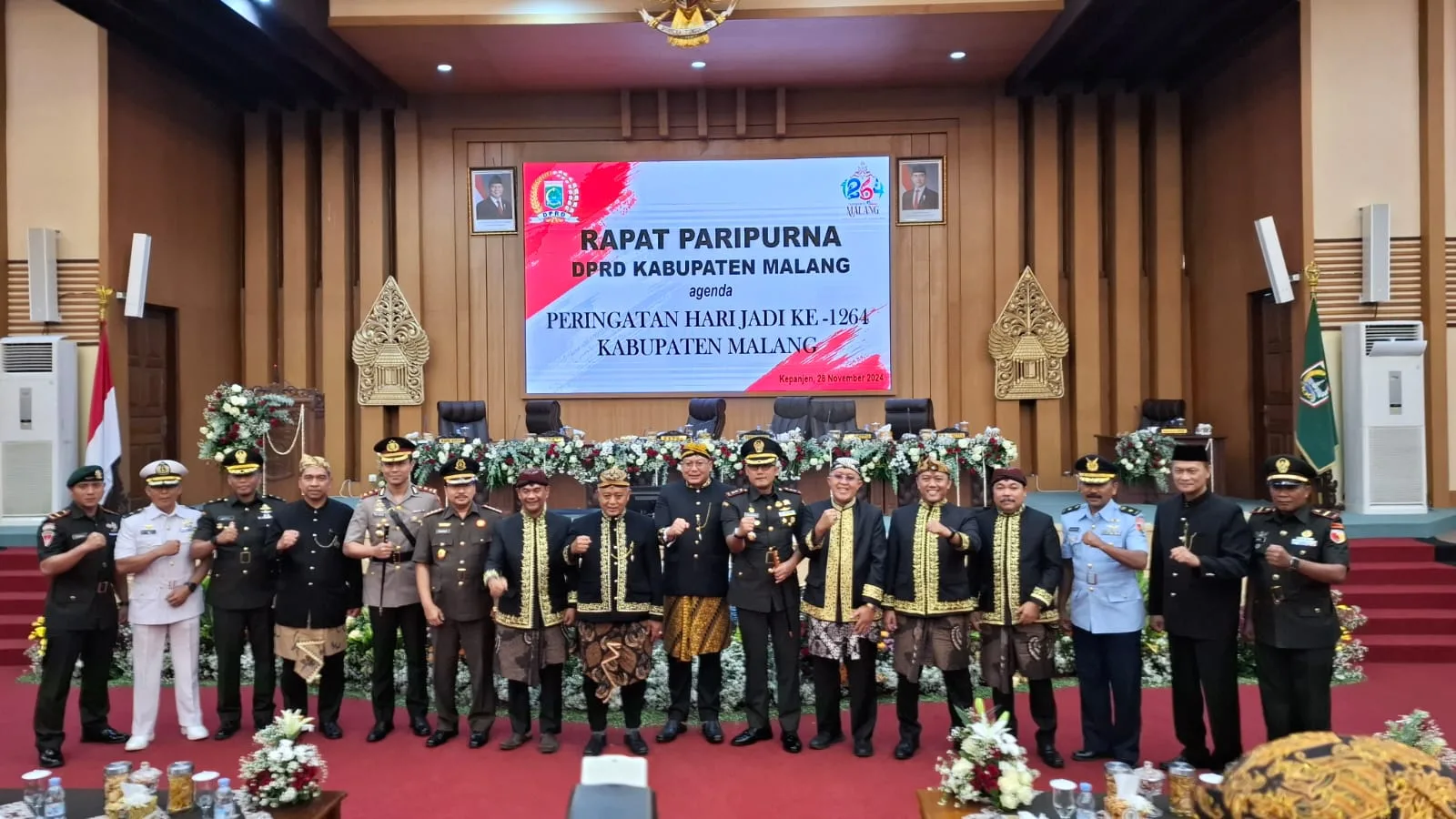 Foto bersama Forkopimda Kabupaten Malang. Foto: Aisyah Nawangsari Putri