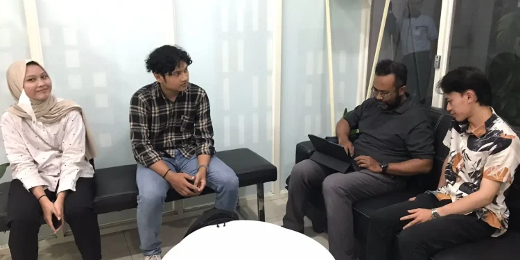 Sosialisasi lomba mewarnai di Hari Pahlawan oleh Tugu Media Group. Foto/dok TM