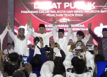 Fakta menarik Debat Publik Ketiga Pilkada Kota Batu 2024, Kamis (21/11/2024) malam kemarin. /Foto: Tangkapan layar kanal YouTube KPU Kota Batu.