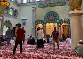 Jadwal pengajian dan kegiatan rutin di Masjid Al-Huda Embong Arab Klojen, Kota Malang./Foto: Tugumalang.id/Irham Thoriq