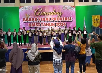 Suasana pelaksanaan babak final provinsi KMSI 2024 di Universitas Ma Chung berlangsung sukses. Foto / dok