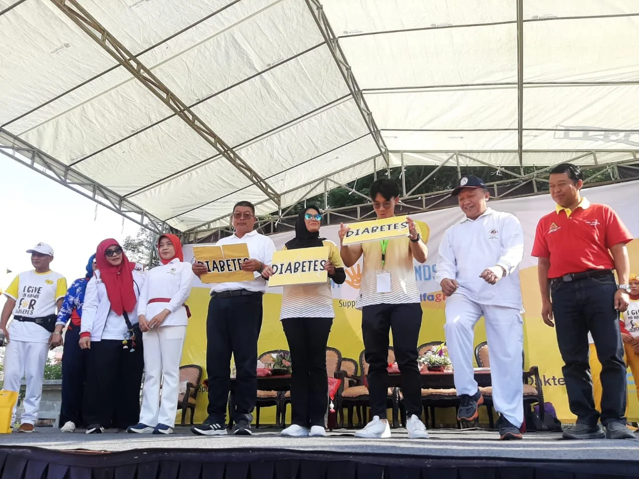 Peringatan Hari Diabetes Internasional 2024 di Halaman Kantor Bupati Malang. Foto: Pemkab Malang