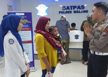 Polres Malang sosialisasikan JKN bagi pemohon SIM. Foto/dok