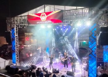 Konser musik Malang Fest 2024 yang mewarnai Sosialisasi Pilkada Damai KPU Kota Malang. (Foto/dok KPU Kota Malang)
