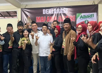 Ormas Malang Abadi deklarasikan dukungan untuk Abah Anton-Dinyati. (Foto/dok.)