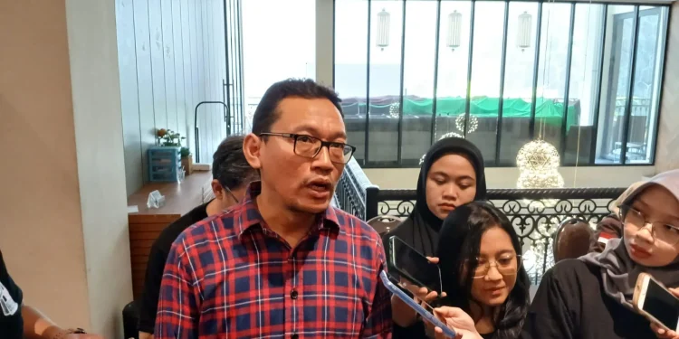 Koordinator Humas dan Media Badan Pengawan Pemilihan Umum (Bawaslu) RI, Ahmad Ali Imron saat berada di Kota Malang (M Sholeh)