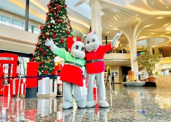 Suasana Natal dan Tahun Baru di Grand Mercure Mirama Malang. (Foto/dok.)